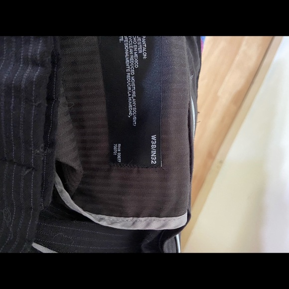 Black and White Pinstriped Suit - Picture 4 of 5